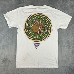 Snoop Dogg 1992 Graphic T-Shirt White Fruit of the Loom Heavy Cotton Small